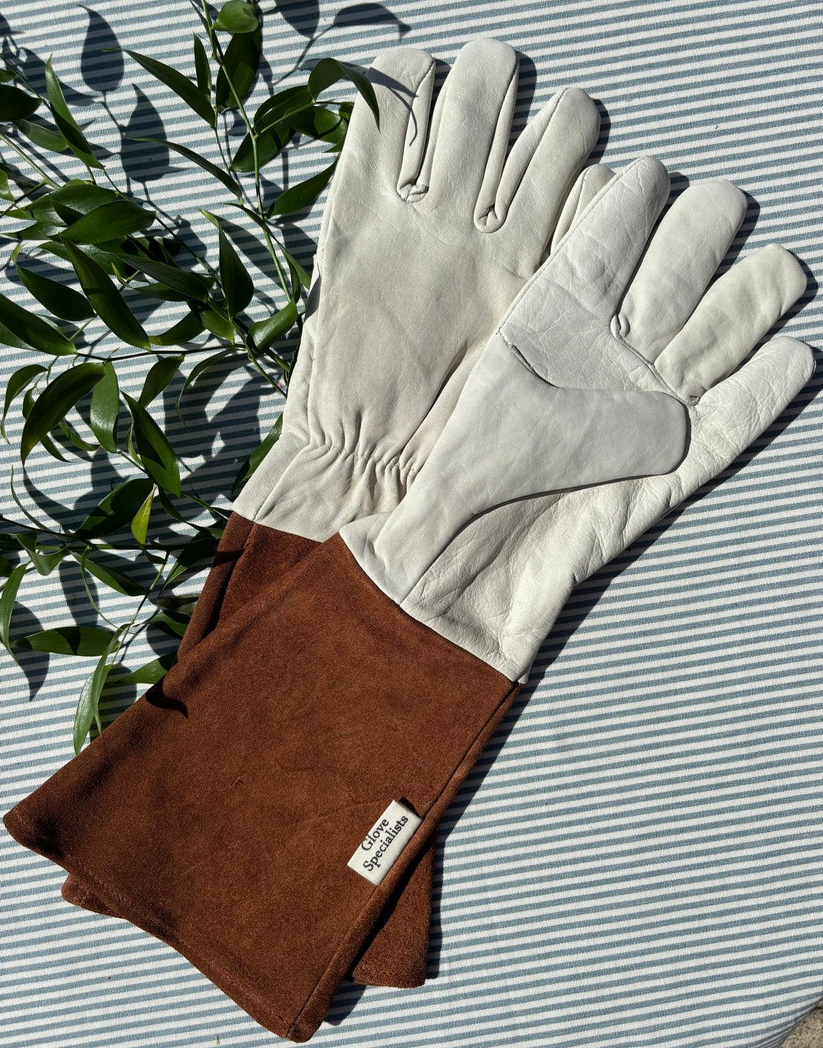 Leather Gauntlet Gardening Gloves