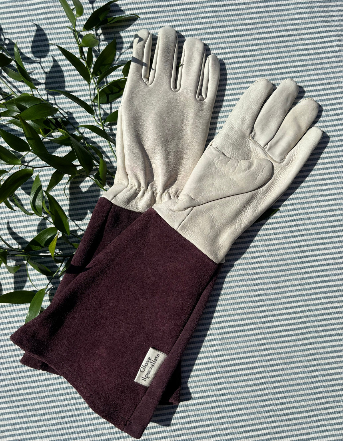 Leather Gauntlet Gardening Gloves