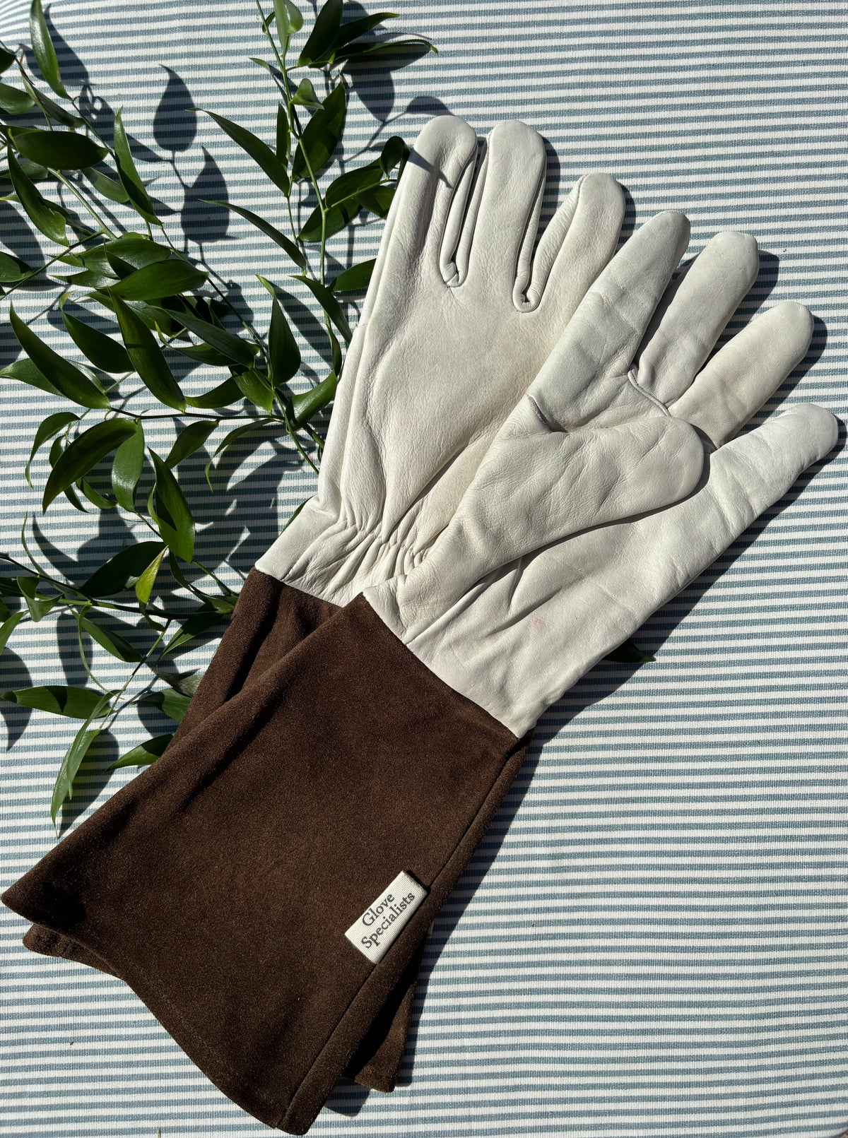 Leather Gauntlet Gardening Gloves