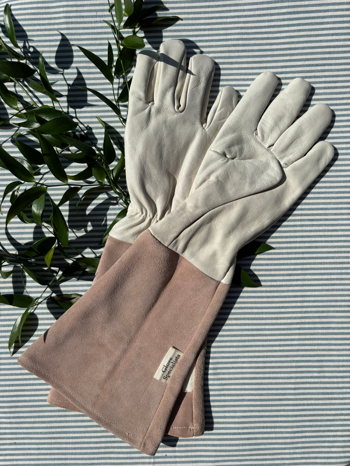 Leather Gauntlet Gardening Gloves