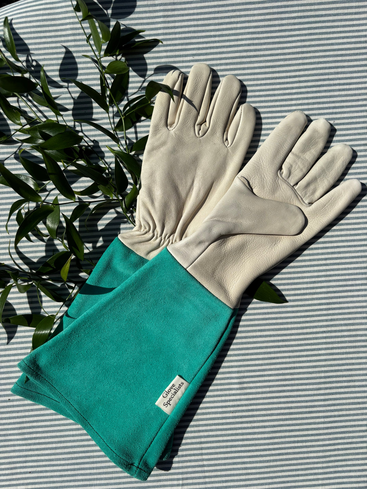 Leather Gauntlet Gardening Gloves