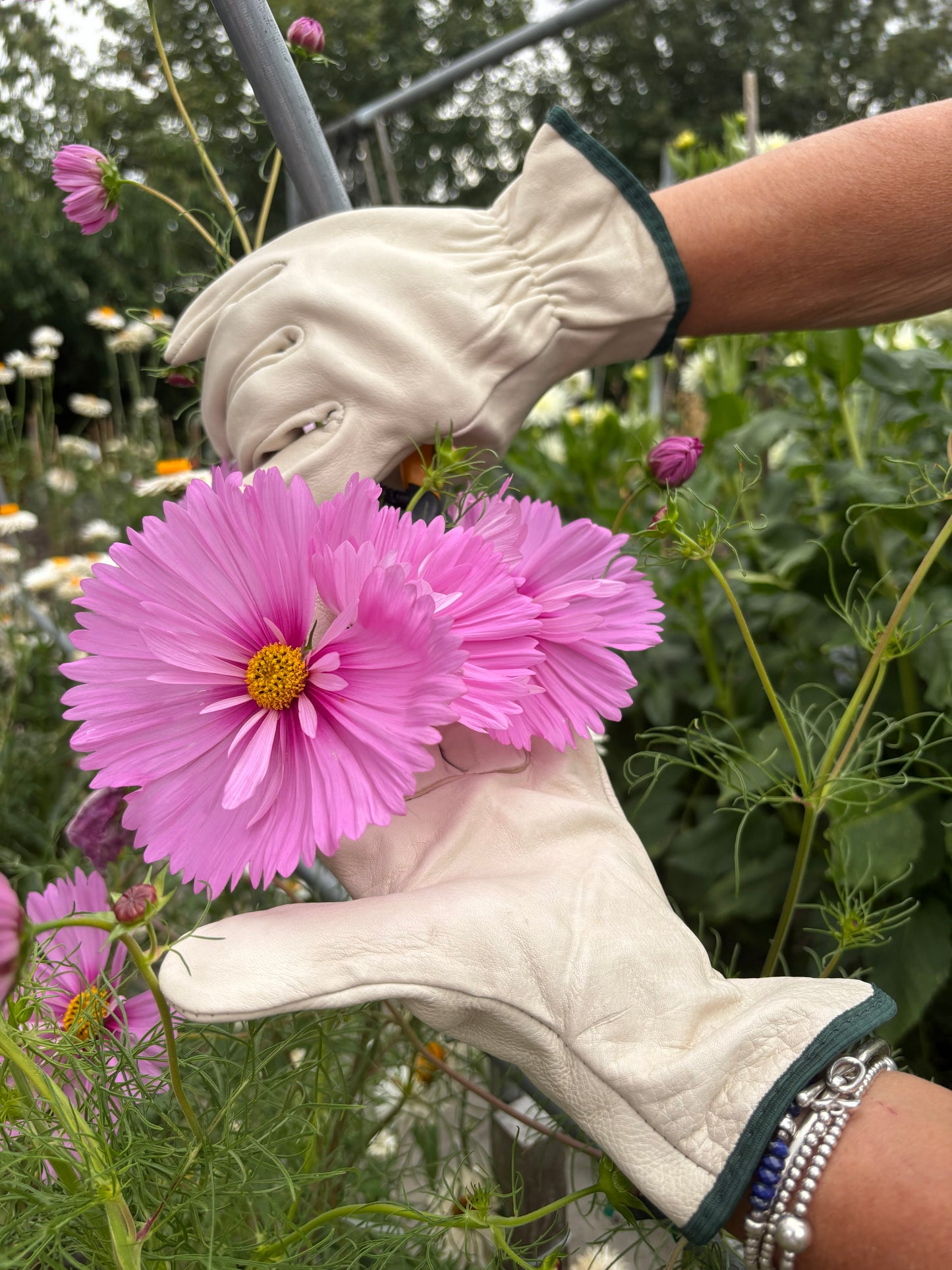 Unlined Leather Gardening Gloves